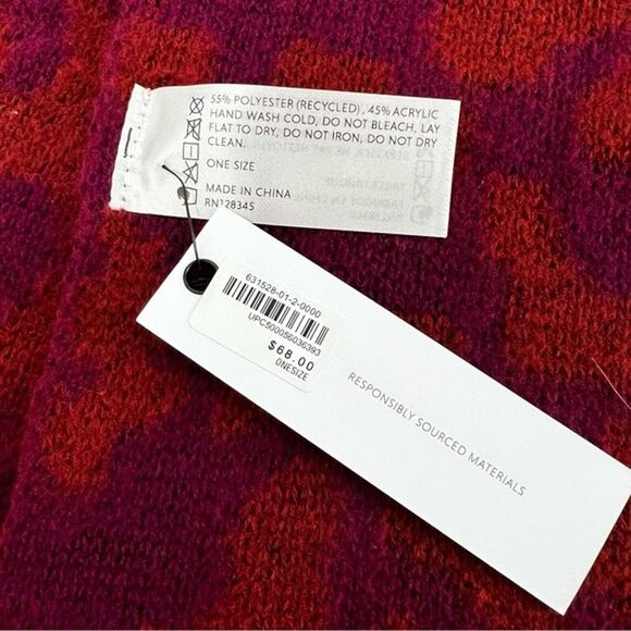 Athleta Morro Cozy Leopard Scarf in Dried Cinnamon - NWT - Picture 4 of 7